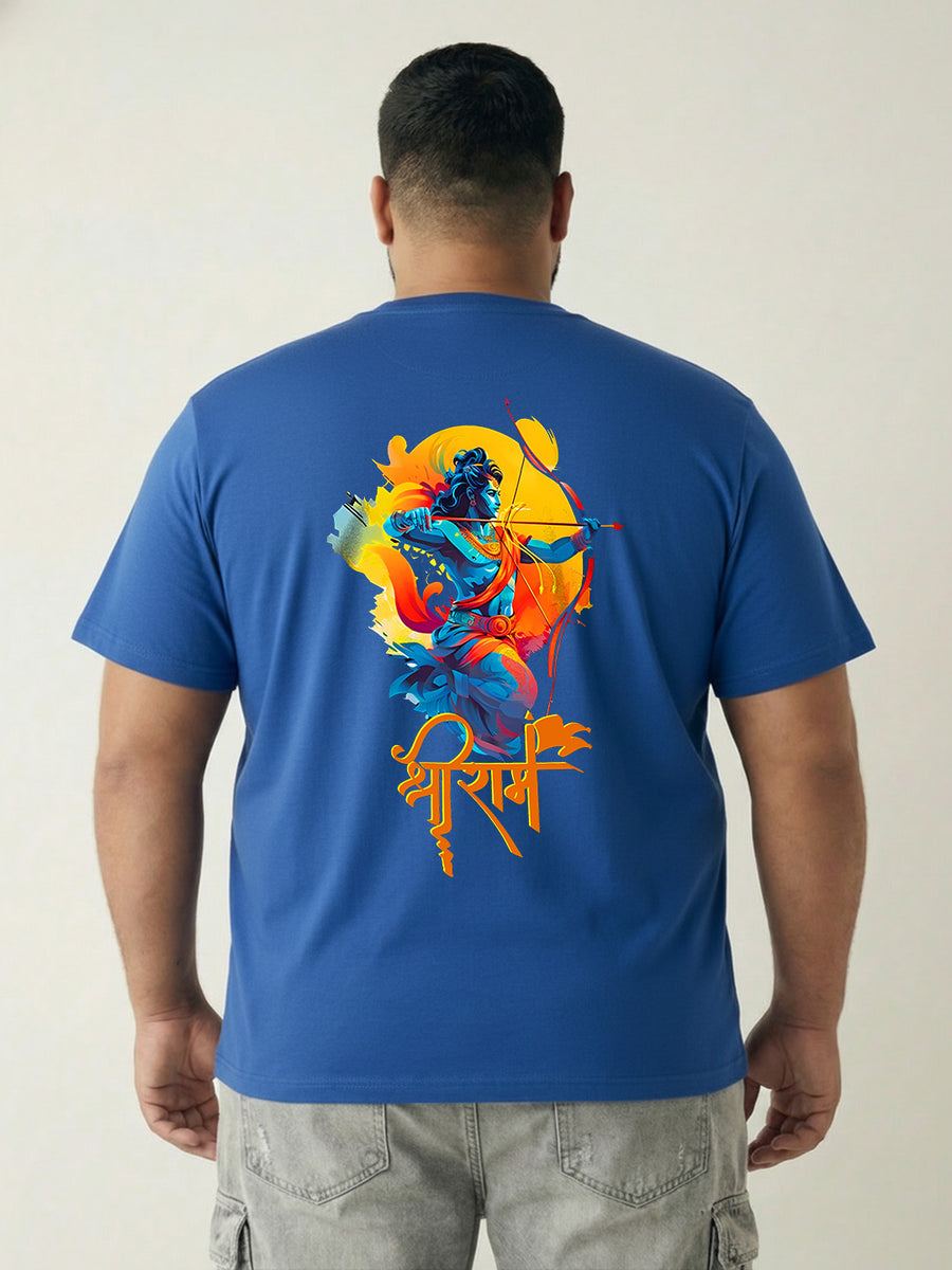 Shree Ram Plus Size Men T-shirt