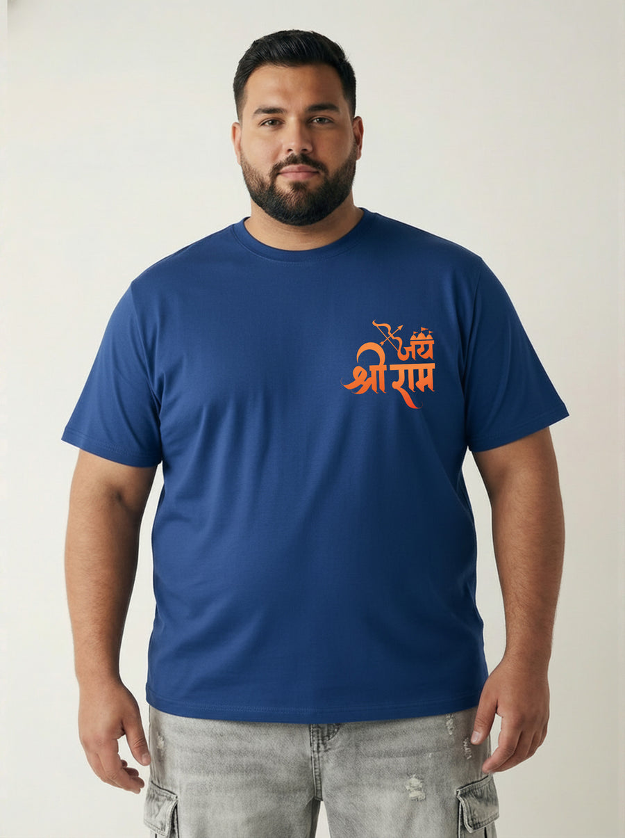 Shree Ram Plus Size Men T-shirt