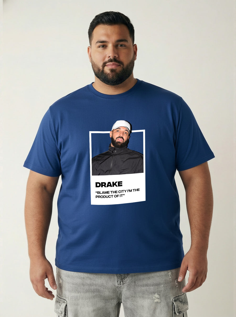 Drake Plus Size Men T-shirt
