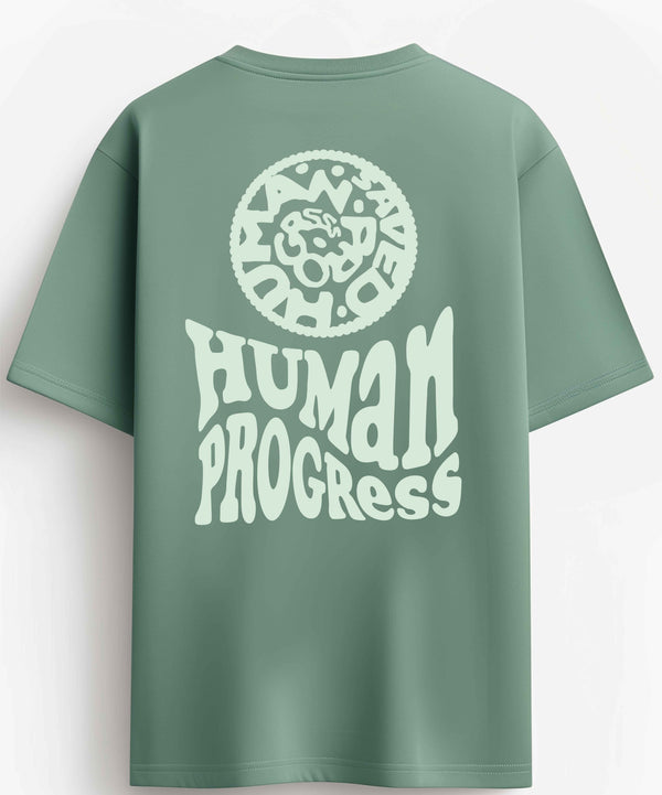 Human Progress T-Shirt in Sage Green