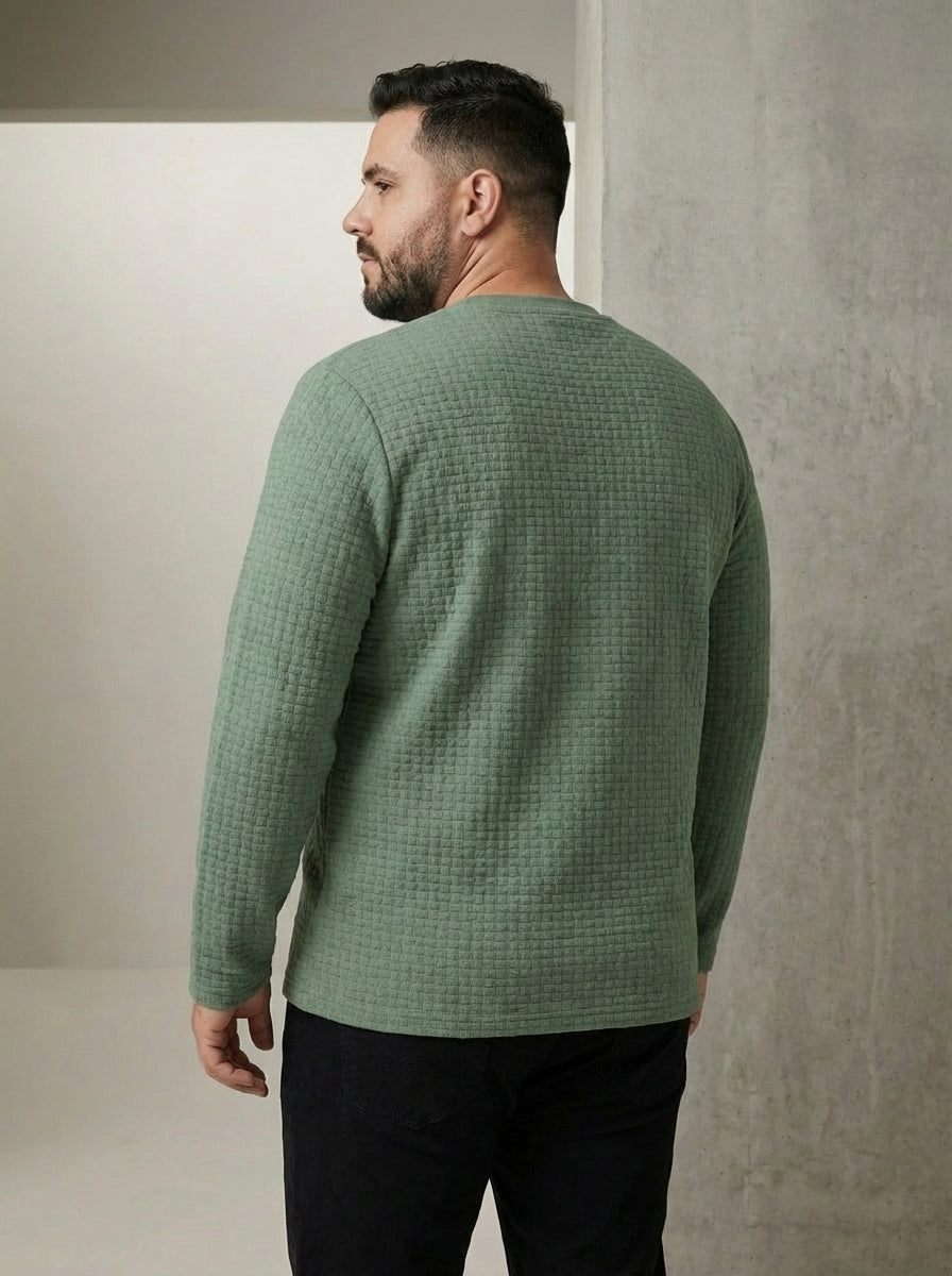 Premium Textured Full Sleeve T-shirt