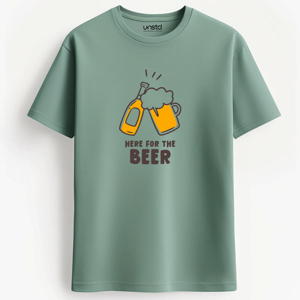 Here for the beer Plus Size T-Shirt