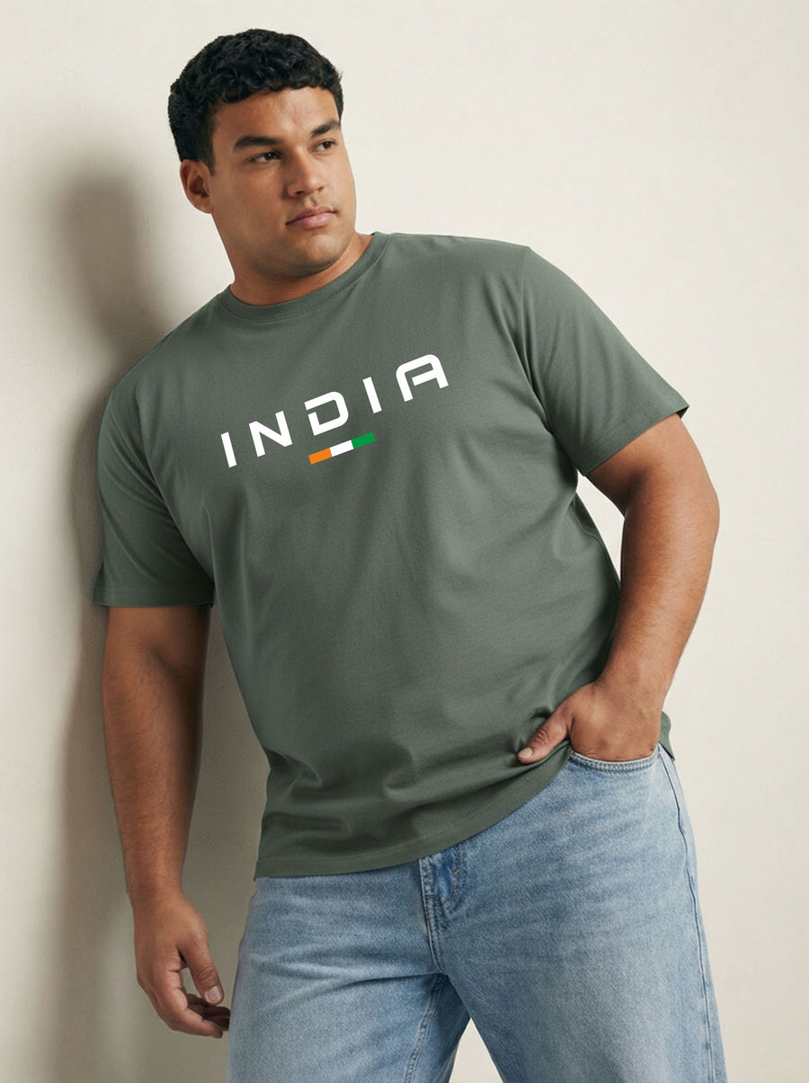 India Plus Size Men T-shirt