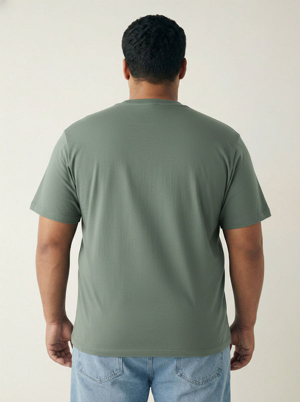India Men T-shirt in Sage Green