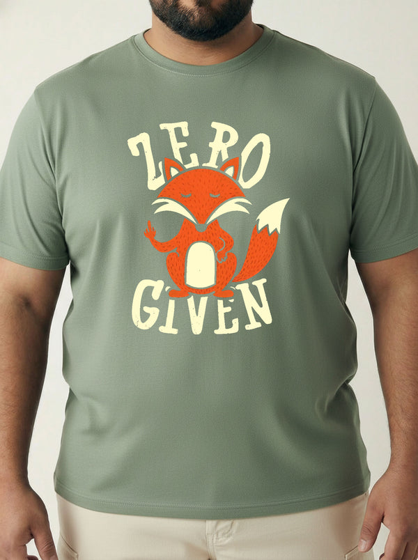 Zero Fox Given Men T-shirt in Sage Green