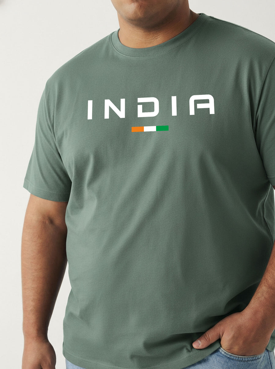 India Plus Size Men T-shirt