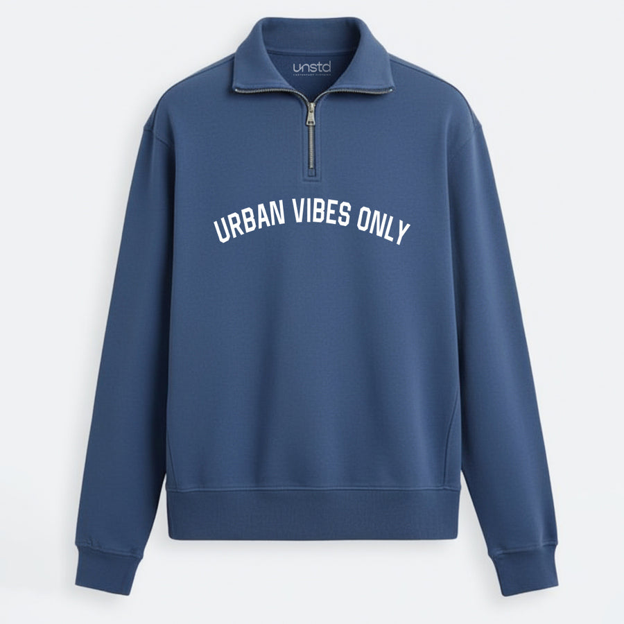 Urban Vibes Quarter-Zip Plus size Sweatshirt