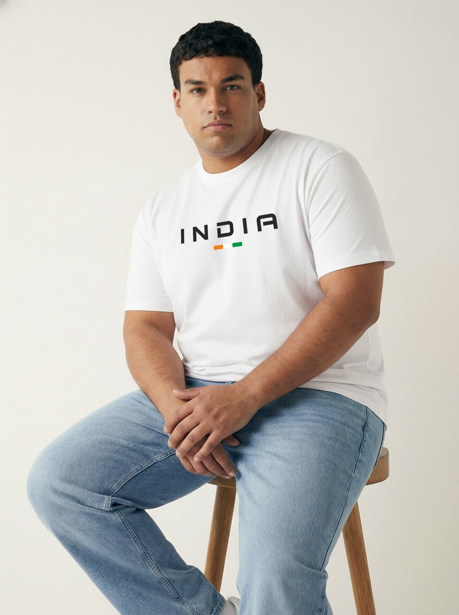India Plus Size Men T-shirt
