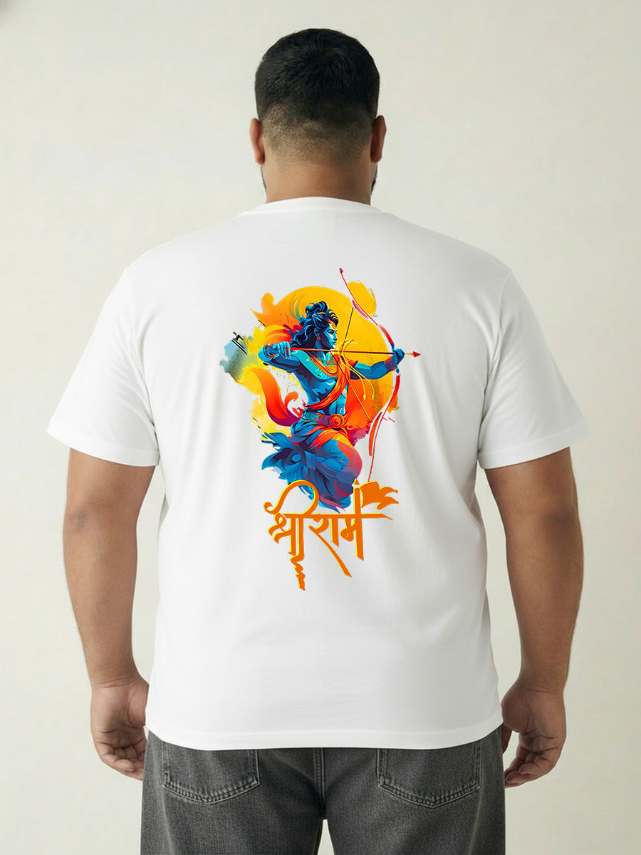 Shree Ram Plus Size Men T-shirt