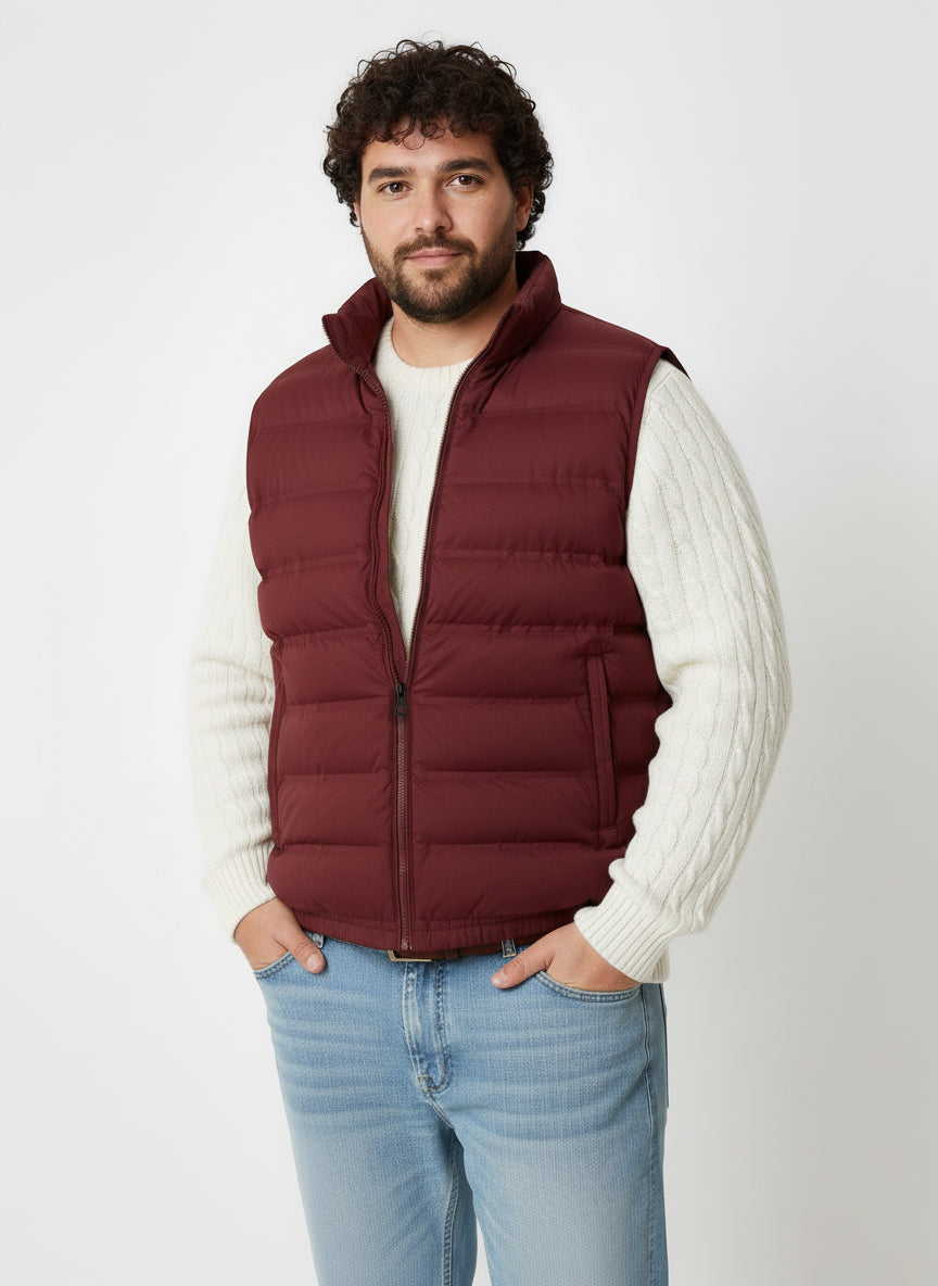 Half Sleeves Puffer Jacket