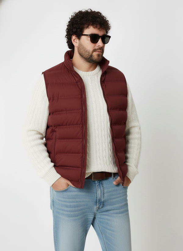 Half Sleeves Puffer Jacket