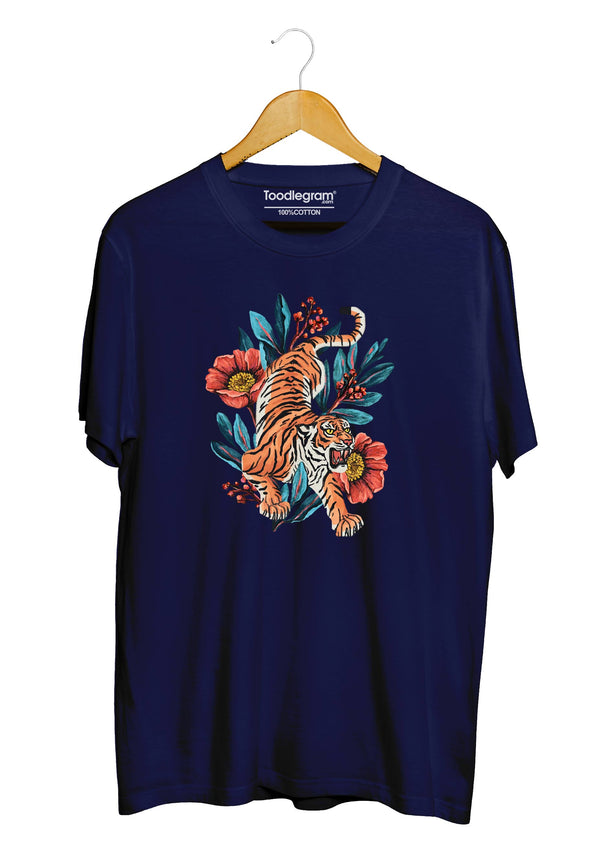 Roaring Tiger T-Shirt in Black